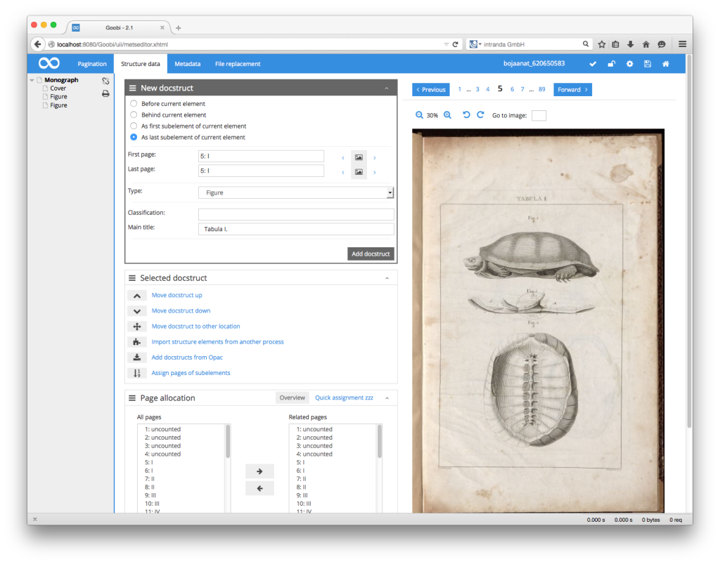 Goobi Production 2.1 – Option to enter metadata at the same time along with structure data