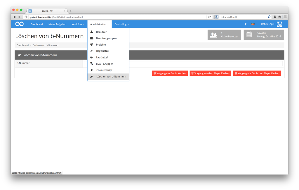 Steuerung von Workflows in Digitalisierungsprojekten - Goobi 2.2: Administration-Plugins für individuelle Arbeiten