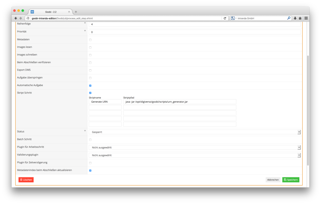 Steuerung von Workflows in Digitalisierungsprojekten - Goobi 2.2: Aktualisierung von Metadaten innerhalb des Suchindex nach Abschluss von Arbeitsschritten