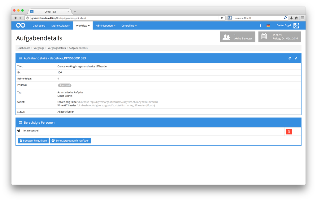 Steuerung von Workflows in Digitalisierungsprojekten - Goobi 2.2: Konsistente Variablen-Nutzung an allen Stellen in Goobi.Production