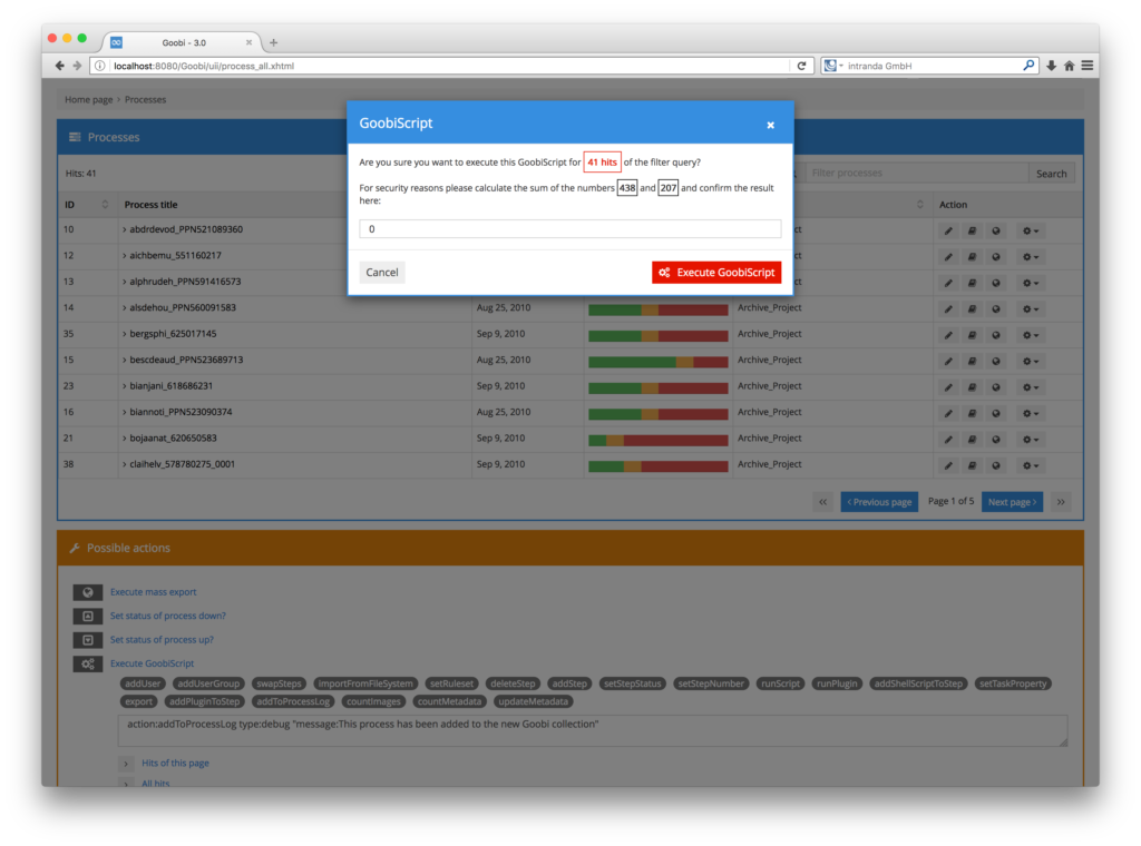 Flexible mass processing for digitisation projects via GoobiScript 02