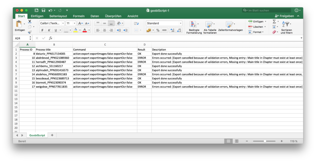 Flexible mass processing for digitisation projects via GoobiScript 06