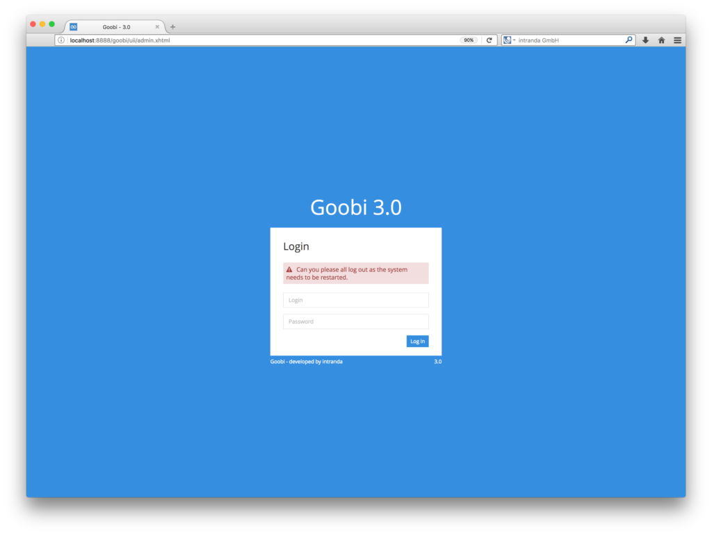 Goobi 3.0 - New administration area to issue important messages to all users on the log in screen too