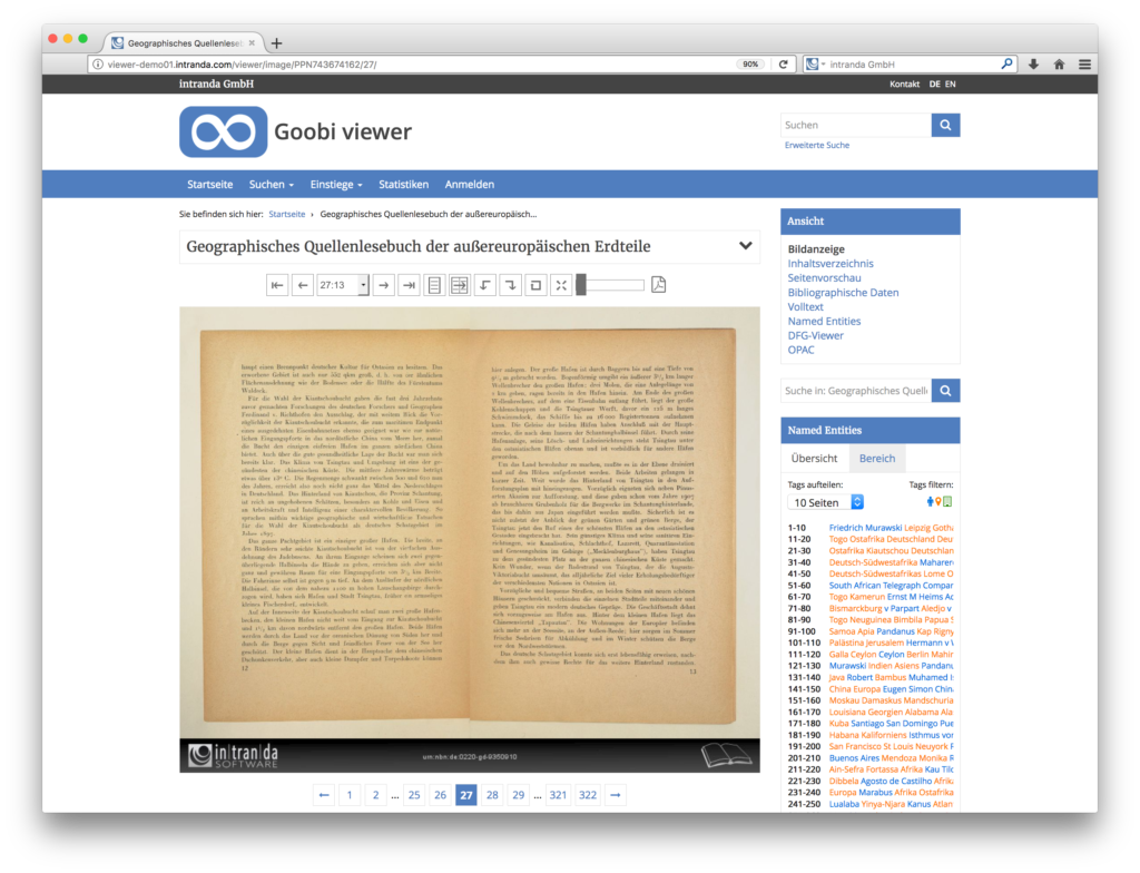 Goobi viewer 3.2 - Double-page view for digitised books