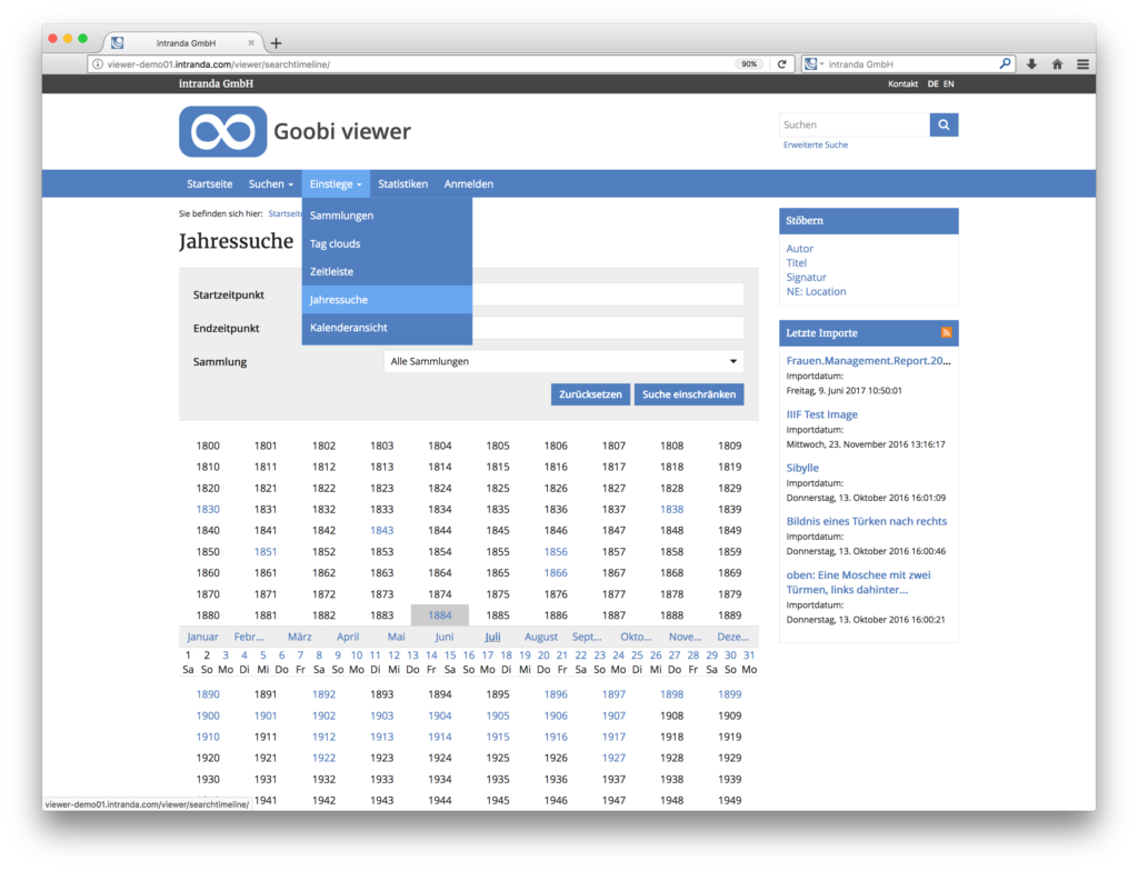 Goobi viewer 3.2 - Optimierte Suchformulare