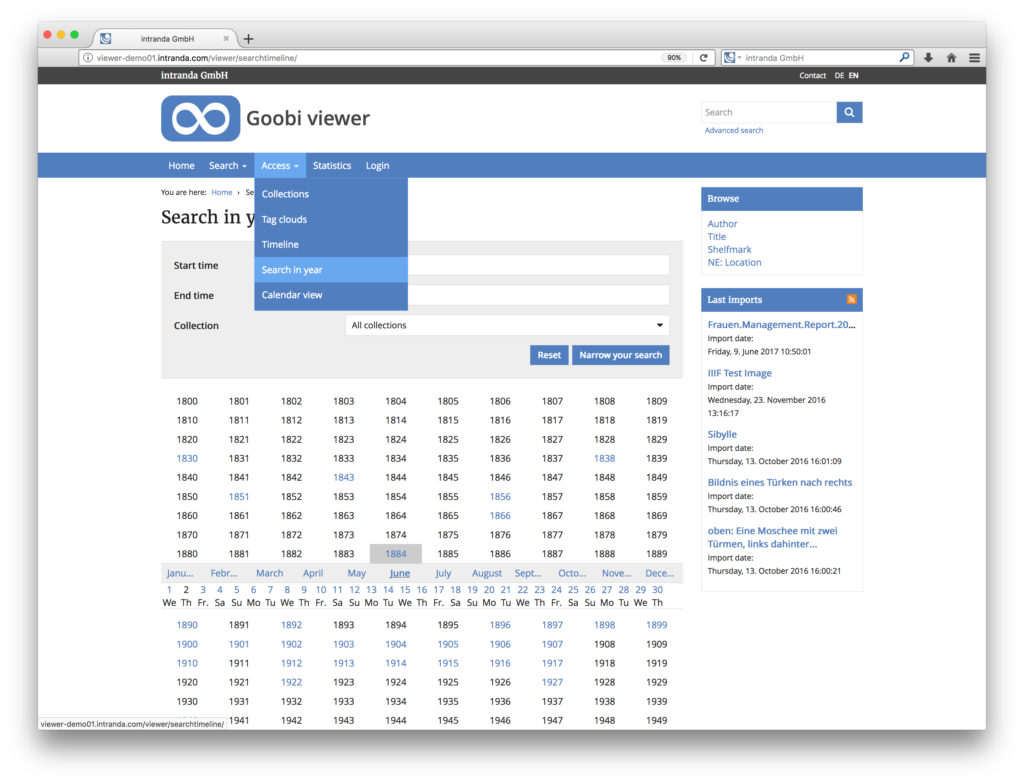 Goobi viewer 3.2 - Improved search form